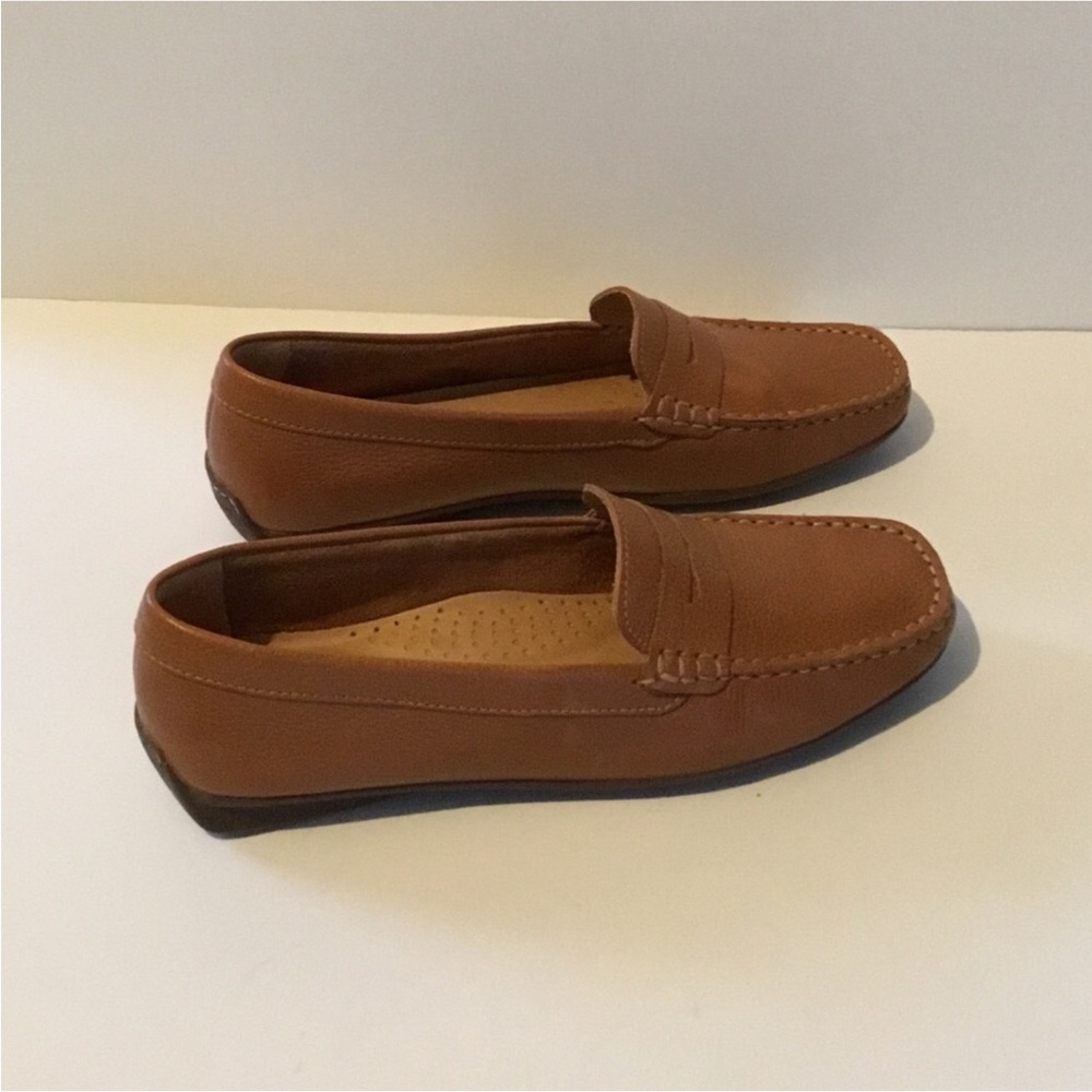 OLIVER GRANT LEATHER LOAFERS SOME BED FOOT CUSHION RUBBER SOLE EURO SIZE 38 - Picture 6 of 15